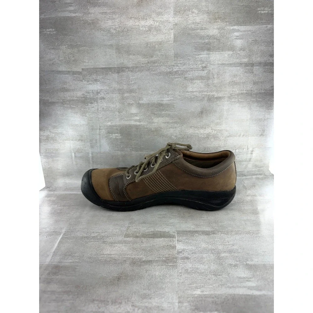 Keen Presidio Men Brown Leather Walking Shoes 1007722 Size 13